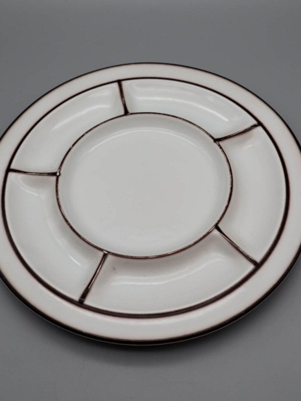 Thomas Scandic Shadow Ceramic Stoneware Fondue Plate Hertha Bengtson Rosenthal